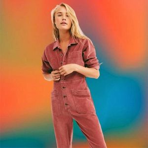 **FREE PEOPLE** Gia Cord Coverall, Large
